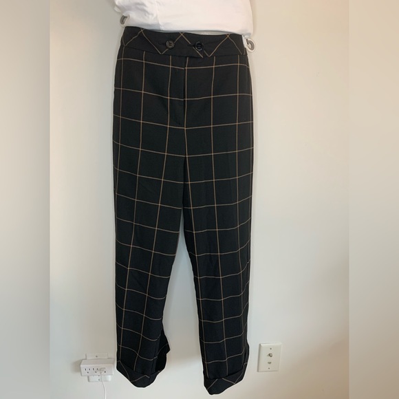 Phase Eight Aston Check Trouser with cuffed hem - Picture 7 of 11